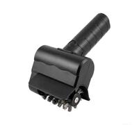 Brosse électrique sans fil en acier inoxydable avec port de charge USB pour enlever la graisse tenace et les traces sur les grilles de barbecue Noir