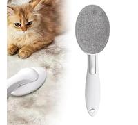 Brosse électrostatique anti-peluches réutilisable pour vêtements, meubles et tissus d'ameublement de voiture, électricité statique pour épilation rapide des poils de chiens et chats (blanc)