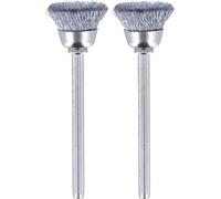 Dremel Brosse boisseau en acier 26150442JA Ø tige 3,2 mm - 2 pièces