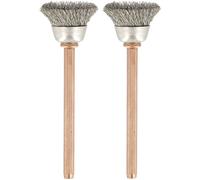 Dremel Brosses boisseau 531 – Lot de 2 inox Ø 13 mm pour polissage/ponçage métal