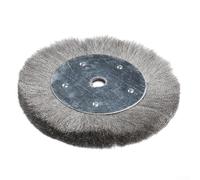 Brosse en acier inoxydable robuste pour meuleuse d'établi, pour enlever la rouille, polir et préparer (25,4 cm)