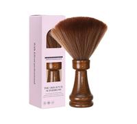Brosse en bois naturel multi-surfaces : brosse ergonomique pour épilation des poils errants et tourne-disque