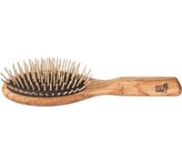 Brosse en bois - picots droits en bois ovale