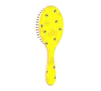 Brosse en bois pour cheveux naturels - Brosse à message en bois - Motif abeilles