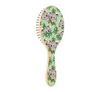 Brosse en bois pour cheveux naturels Koala mignon bébé répétition