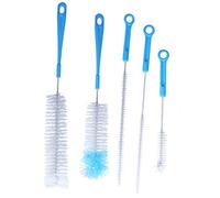 Brosse en Bouteille, Brosse à Bouteille à Eau de de Lait 5pcs Longue Poignée Nettoyage Nettoyage en pour pour les bébé Col Large et Autres Sport, bébé (BLUE)