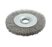 Brosse en fil d'acier inoxydable de 7,6 cm sertie pour meuleuse d'angle, disque de polissage, outil de retrait de calcaire de rouille et de carbone