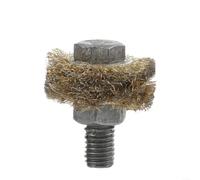 Brosse en fil d'acier pour machine de nettoyage de tuyaux de chaudière, accessoire robuste pour enlever la suie avec poils pour l'entretien du système de chauffage et le détartrage efficace des tubes