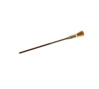 Brosse en fil d'acier pour meuleuse, brosse de coupe de 100 mm avec tige de 3 mm, outil de nettoyage de tuyaux en acier inoxydable et nylon (jaune)