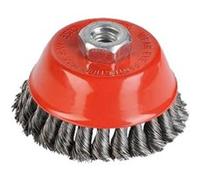 brosse en fil d'acier torsade 75 mm pour meuleu… Orange G
