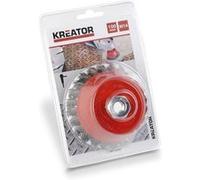 Brosse en fil d'acier torsadé - KREATOR - KRT150205 - 100 mm - Compatible meuleuse - Polyvalente Orange G