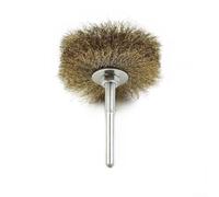 Brosse en fil de cuivre plaqué de 90 mm, tige de 6 mm pour outils rotatifs et mini perceuse, accessoires de polissage compatible avec Dremel