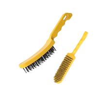 Brosse En Fil Métallique,Petite Et Robuste À Poils Rigides Enlève-Rouille,Brosse De Décapage De Peinture Ménagère - Pour Dépôt de Soudure Graisse Grill Automobile Cuisine Rénovation