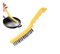 Brosse en fil métallique | Poils rigides en fil d'acier et haute résistance | Brosse pour maison et retrait de peinture, pour la saleté, le gravier, le barbecue, la cuisine et la voiture