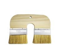 Brosse en forme de U - Teinture de recouvrement à double poils, outil d'applicateur, peinture sur bois ergonomique, brosse pour decks | Maison extérieure salle de bain douche baignoire meubles mur de