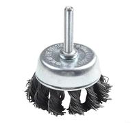 Brosse en métal serti de 6,35 mm pour meuleuse à matrice et perceuse pneumatique pour enlever la rouille et la peinture dans des applications de diamètre étroit