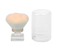Brosse en plumeau pour cou et visage | Acrylique UV Gel Nail Arts Kabukis Brosse à ongles | Brosse de nettoyage de poudre de décoration pour nail art en acrylique Holdes