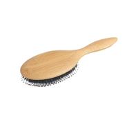 Brosse en Poils de Sanglier,Poils De Sanglier Naturels Manche Bois Coussin Massage - Brosse Plate Démêlante - Pour Cheveux Secs Mouillés Fins Bouclés Ondulés Raides Longs Homme