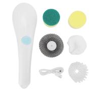 Brosse en Rotation électrique Cuisine à Vaisselle pour vaisseaux Wonder Cordless Dish Brush avec 5 têtes de Pinceau remplaçables Cédites puissants pour Les Pots et Les casseroles