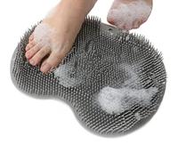 Brosse en silicone antidérapante pour salle de bain - Tapis de massage avec ventouse - Brosse de bain pour pieds pour femme - Brosse de lavage des pieds en silicone - Tapis de massage pour la douche