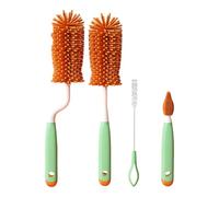 Brosse en silicone pour biberons, paille, outil de nettoyage doux pour nouveau-nés et tout-petits, brosse ergonomique pour biberons