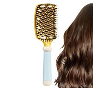 Brosse en Soies de Sanglier,Peigne Anti-Statique | Brosse En Soies De Sanglier | Pour le Coiffage à Rebrousse-Poil, le Voyage, le Salon, la Coiffure, le Peignage, la Maison et le Dortoir