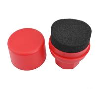 Brosse éponge pour pneu de roue avec housse pour polissage de voiture - Tampon applicateur à texture douce pour un entretien sûr et efficace des pneus (radians rouges durs)