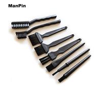 Brosse ESD antistatique noire, pour l'élimination de la poussière électronique, BGA PC PCB, Circuit imprimé, clavier, nettoyage d'ordinateur, outil de retouche, 8 pièces 8pcs set