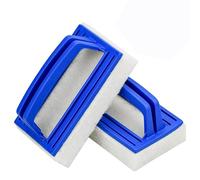 Brosse et éponge pour piscine, Nettoyage de ligne d'eau et de spa, Brosse à main de piscine, Éponge magique avec poignée