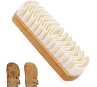Brosse et Gomme 2026 pour Nubuck et Daim - Nettoyant Doux en Bois et Caoutchouc-Crêpe pour Chaussures, Sacs, Canapés et Accessoires en Cuir (1 pièce)