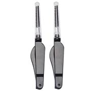 Brosse et peigne à sourcils, peigne à sourcils 2 pièces brosse double tête de 5, 7 pouces et dents pliables en acier inoxydable cils portables pour femmes