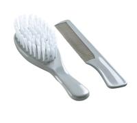 Brosse et peigne gris charme TU