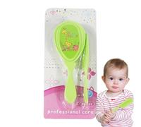 Brosse et peigne pour bébé, peigne et brosse bébé - Bristle Soft Hair Brush Cradle Catching Grooming Baby Hair Hair Brush,Massage Douche du cuir chevelu Care Safety Produits pour pour garçon et fille