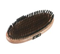Brosse étrille laiton dragonne cuir 9 rangées Kerbl Beige 21,5x10 cm