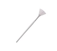 Brosse Éventail Blanche pour Masque Facial, Manche Long Bois Aluminium | Application Uniforme, Couverture Étendue, Nylon Souple, Outil de Soin Visage, Usage Maison et Professionnel