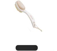 Brosse exfoliante 2 en 1 avec couche de pierre ponce et champ de poils doux pour une préparation complète des pieds (blanc)