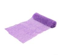 Brosse exfoliante africaine en maille de nylon pour le traitement de la cellulite, exfoliation douce, violet, 64,8 cm (violet)