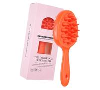 Brosse exfoliante douce 2 en 1 pour le corps, brosse de shampooing en luffa doux pour peaux sensibles, douche, cheveux, cuir chevelu, masseur de cuir chevelu, brosse de shampooing