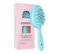 Brosse exfoliante douce 2 en 1 pour le corps, shampooing et luffa doux pour peaux sensibles, douche, cheveux, cuir chevelu, masseur