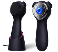 Brosse exfoliante électrique en silicone pour homme et femme, brosse de nettoyage du visage rechargeable avec station de charge sans fil, étanche, sonique vibrante, brosse nettoyante pour exfoliation