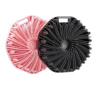 Brosse exfoliante en silicone pour le corps pour peaux sensibles, brosse de douche antidérapante pour le corps, brosse en silicone pour la douche, charbon de bois, exfoliation efficace de la douche,