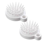 Brosse Exfoliante pour Cuir Chevelu - Brosse de Nettoyage Profond à 2 Pièces avec Poils Souples | Exfoliant Massant Tête Pour Lavage Des Cheveux - Pour Cuir Chevelu Sec Et Gras Usage