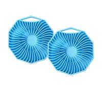 Brosse Exfoliante Pour Le Corps - 80 G De Carrosserie En Silicone Portable | Exfoliant De L'épurateur Du Corps | 2 Pièces Fournitures De Nettoyage Et Accessoires De Salle De Bain | Silicone Loofah Mas