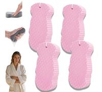 Brosse Exfoliante Pour Le Corps Toolye, Éponge De Bain Exfoliante Ultra Douce 3D, Éponge De Bain Exfoliante Douce, Brosse Exfoliante Magique Pour Le Corps, Réutilisable (4 pièces-d)