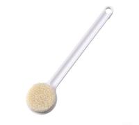 Brosse exfoliante pour le dos de douche avec poignée antidérapante - Double action pour une utilisation humide et sèche - 35 cm de long