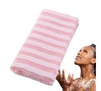 Brosse exfoliante pour le dos, serviette de corps double face, de toilette extensible avec une bonne flexibilité, de toilette longueur étendue pour le dos, cadeau d'anniversaire pour adultes