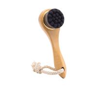 Brosse Exfoliante Visage Peau Sèche | Brosse de Nettoyage Visage - Poignée en Bois Naturelle avec Soies Douces pour Zones du Visage - Soins Visage