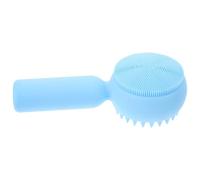 Brosse Faciale Manuelle à Soies en Silicone pour Pores du Visage | Nettoyage Doux Non Abrasif, Usage Manuel Types de Peau, Coloris Bleu Ciel
