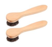 Brosse Faciale Manuelle de Nettoyage Profond en Bois, Lot 2 Pièces