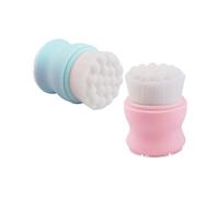 Brosse Faciale Manuelle Double Face 2pcs à Manche Silicone